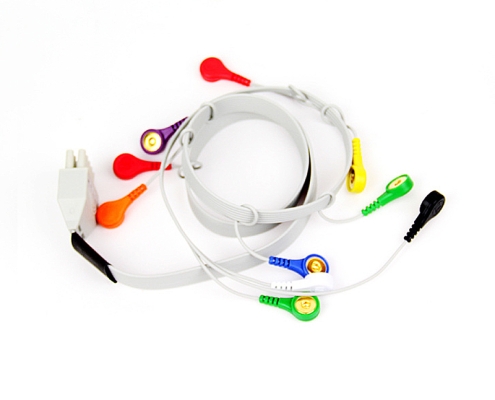 Dynamic electrocardiogram lead wire harness