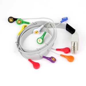 Dynamic electrocardiogram lead wires