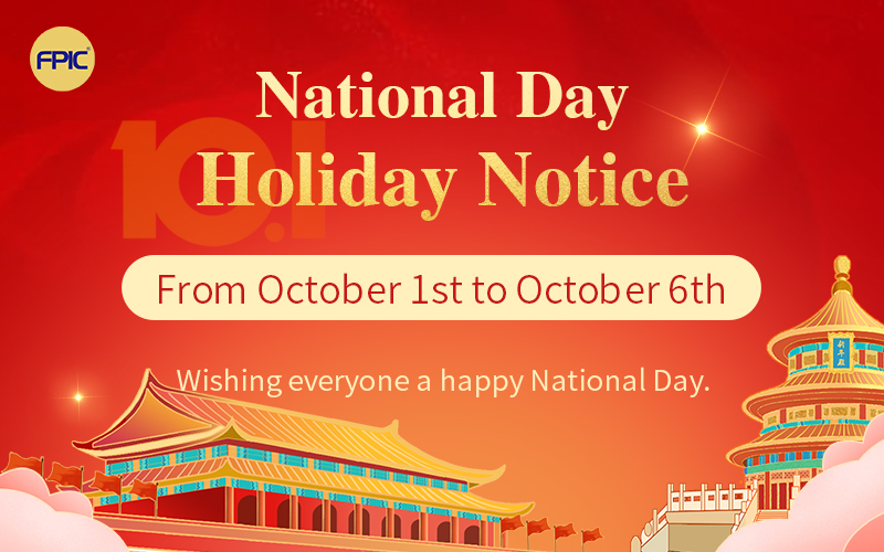 Holiday Notice for National Day