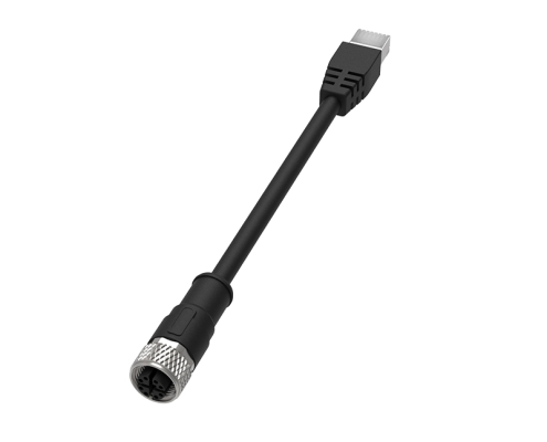 M12 to RJ45 Wiring Harness