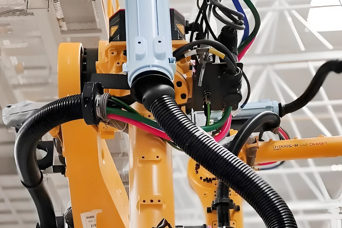 collaborative robot internal harness
