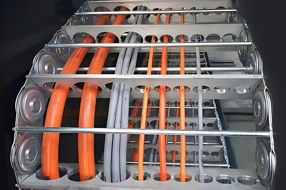 robot drag chain cable routing diagram