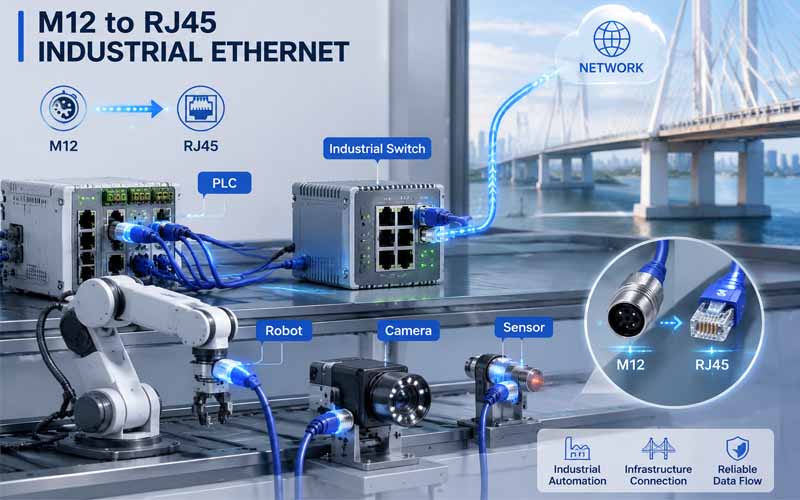M12 to RJ45 Harness Ethernet Overview