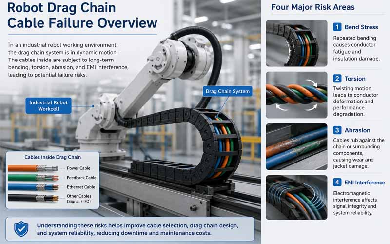 Robot Drag Chain Cable Failure Overview