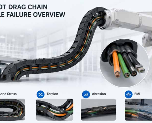 Robot Drag Chain Cable Failure Overview.