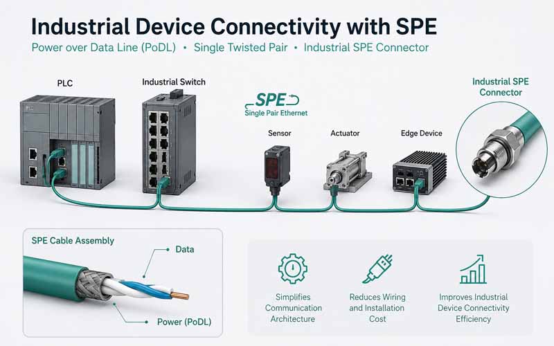 SPE Harness Architecture for Industrial Devices