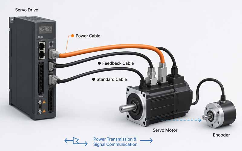 Servo Cable vs Feedback Cable vs Power Cable Overview.