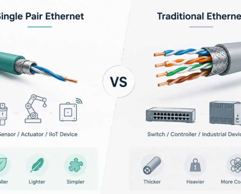 Single Pair Ethernet vs Traditional Ethernet