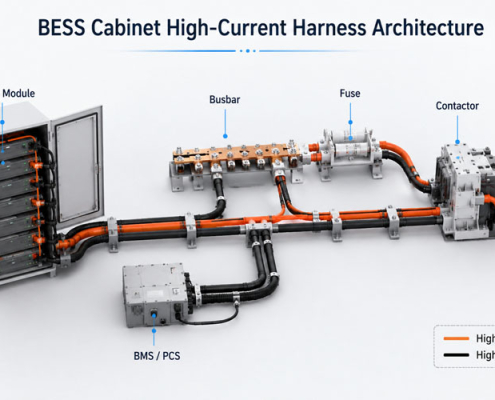 BESS Cabinet High-Current Wire Harness Architecture
