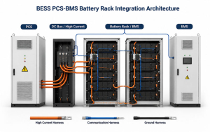 BESS PCS-BMS-Battery Rack Integration Architecture