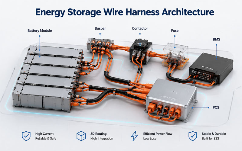 Energy Storage Wire Harness Architecture