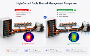 High-Current Cable Thermal Management Comparison