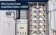 Custom high-voltage cable assemblies inside a battery energy storage cabinet