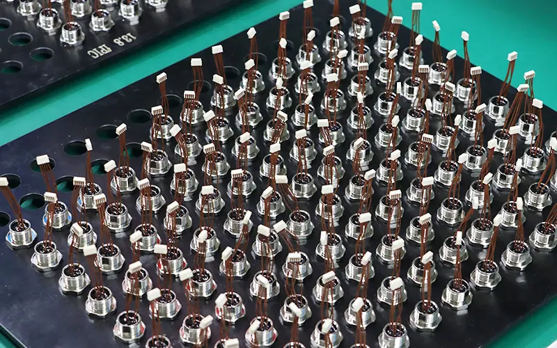 Custom M12 5 pin cable assembly for industrial sensor applications