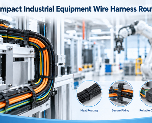 Compact Industrial Equipment Wire Harness Routing