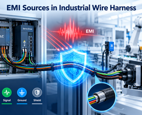 EMI Sources in Industrial Wire Harness