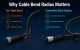 Cable bend radius comparison in industrial wire harness design