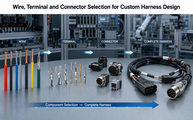 Wire, Terminal and Connector Selection for Custom Harness Design