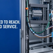 Wire harness service loop providing access to an industrial control module