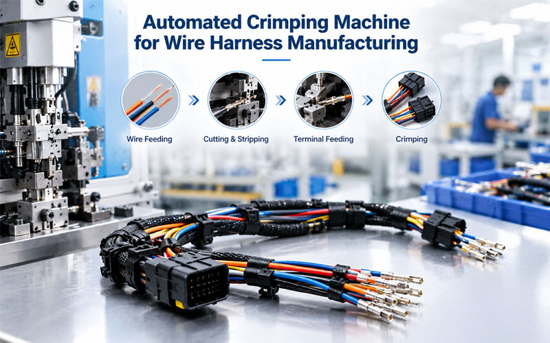 Automated Crimping Machine for Wire Harness Manufacturing