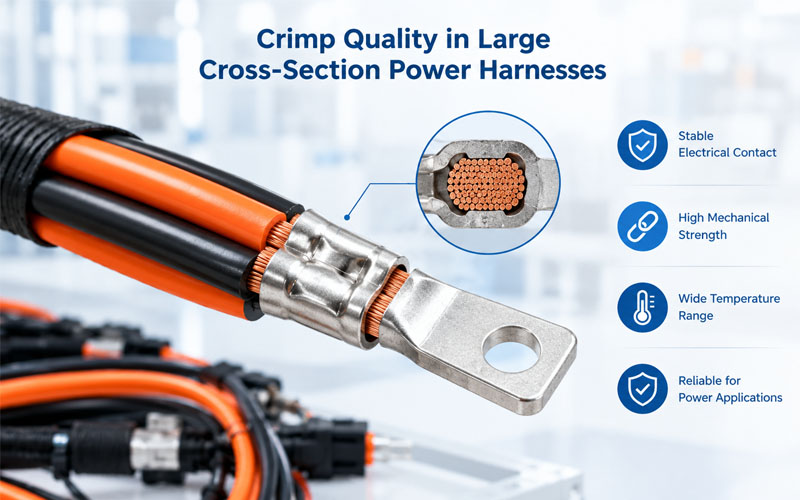 Crimp Quality in Large Cross-Section Power Harnesses