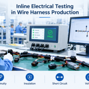 Inline Electrical Testing in Wire Harness Production.