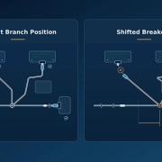 Wire harness branch point tolerance affecting connector reach and installation fit